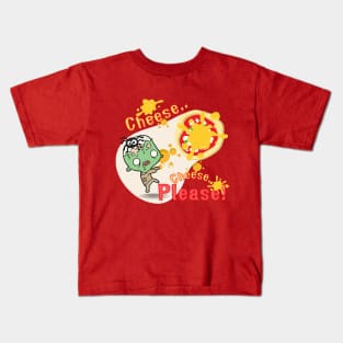 Pizza Lovers Zombie Cute : Cheese Please! Kids T-Shirt